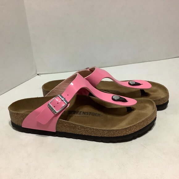 Birkenstock Gizeh Pink Thong Sandals Slip On Regular Width Size 40 - Picture 3 of 9